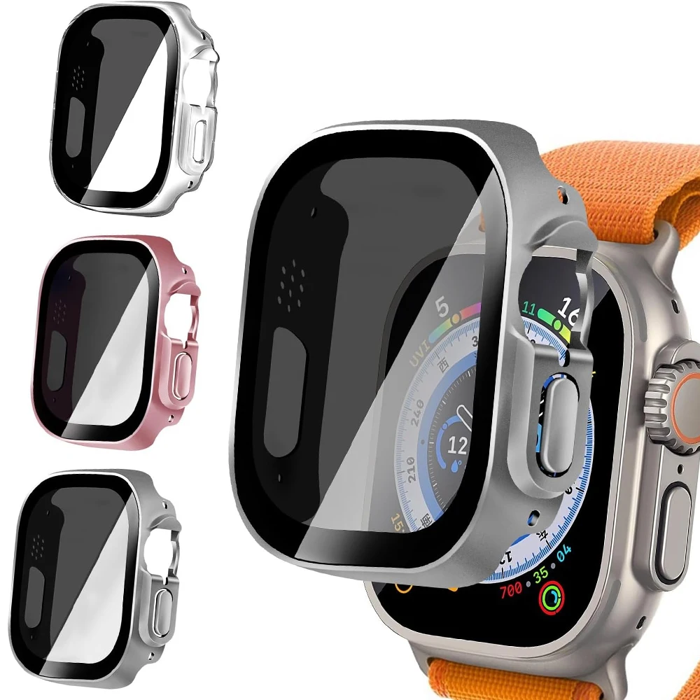 Anti-Spy Tempered Glass Screen Protector with PC Bumper Cover
