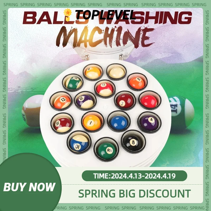 Billiard Ball Cleaner Machine, 16 Balls Snooker, 22 Balls Clean, Automatic Washing, Electronic Machine, Clean Accessories