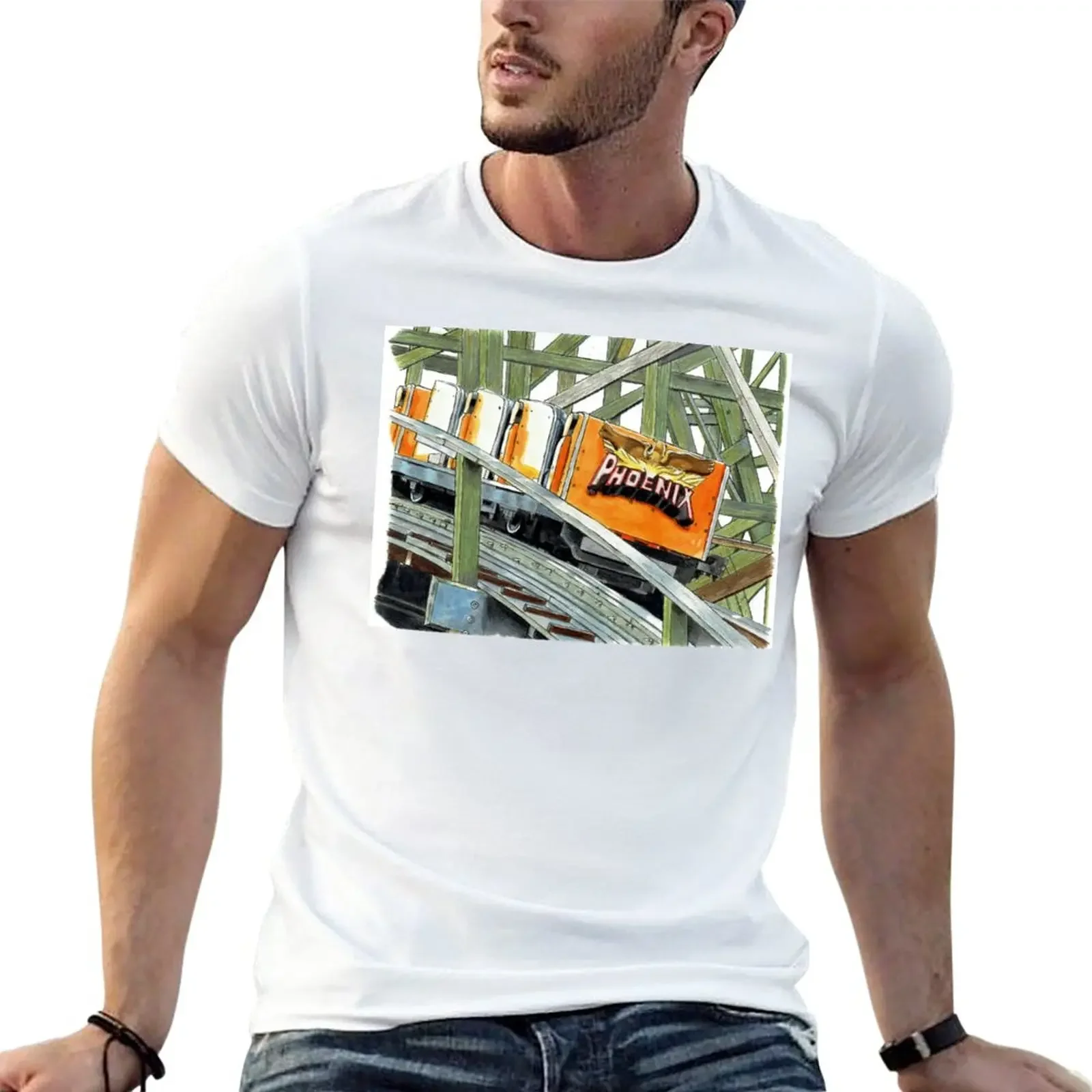 

Phoenix Knoebels Amusement Resort T-Shirt animal prinfor boys vintage mens graphic t-shirts hip hop