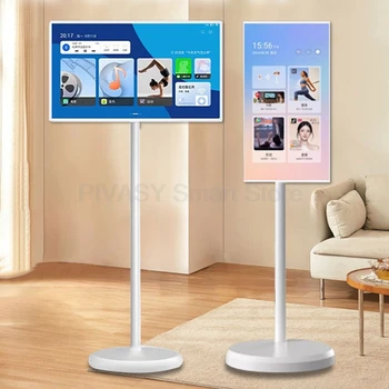 Popolare touch screen dal vivo all'aperto da 21,5 pollici Portab Android 12 Mini monitor TV intelligente mobile girevole portatile per ufficio fitness 1