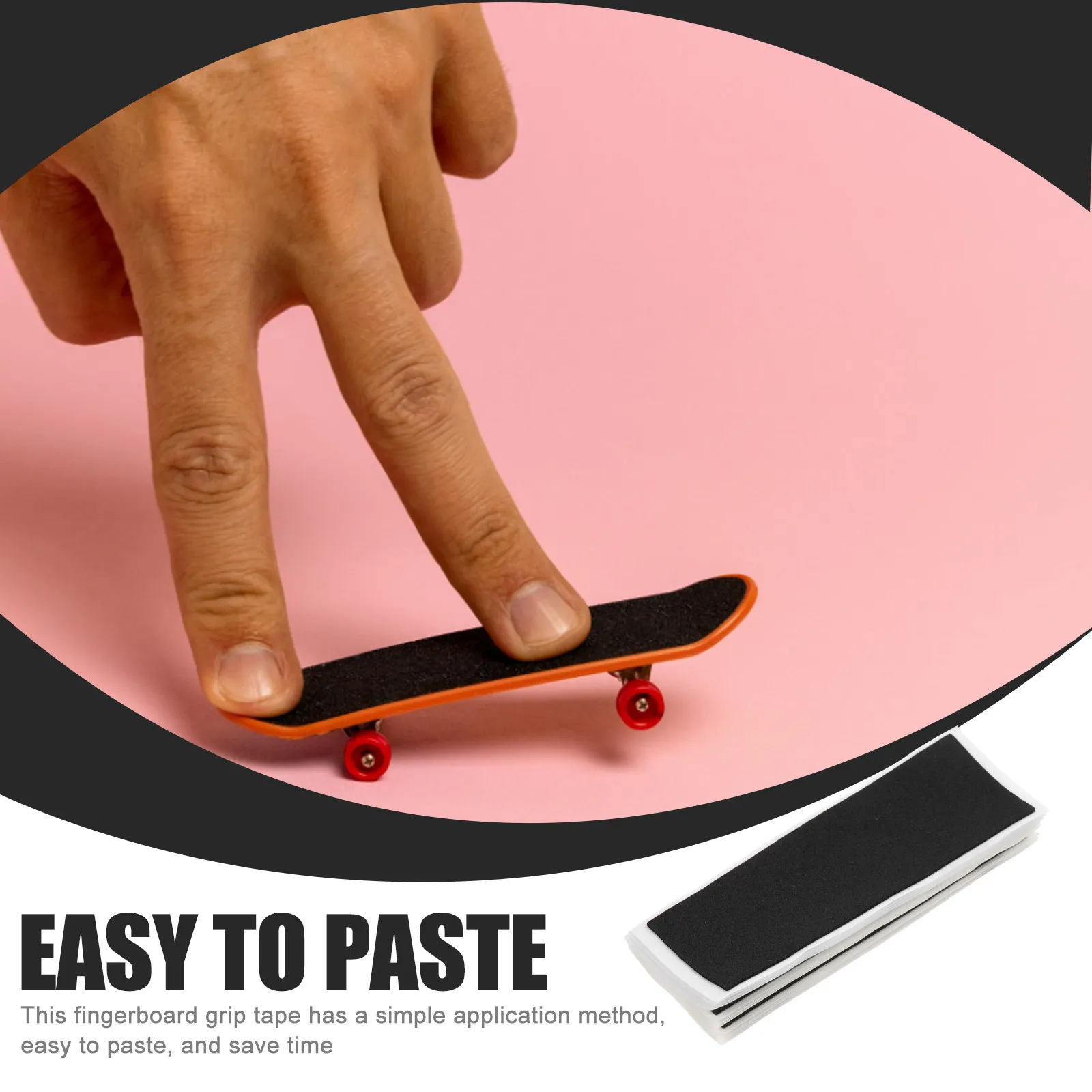 10Pcs 핑거보드용 폼 그립 테이프 핑거 스케이트보드 미끄럼 방지 스티커 유연한 탄성 오래 지속되는 접착 그립 표면