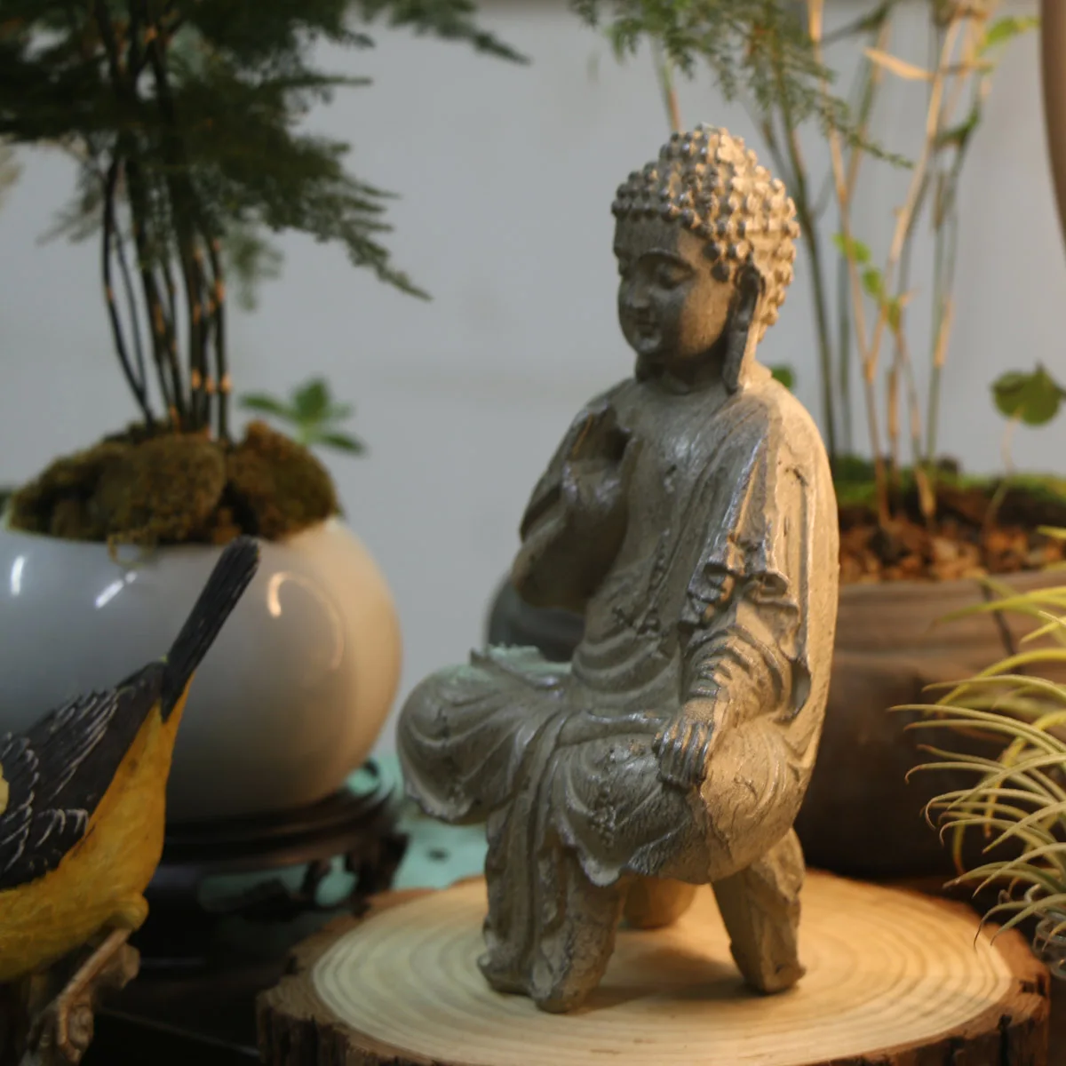 Description Picture 4 of item1 pcs Elegant Thai Buddha Statues & Sculptures -Enhance HomeDecor with Peaceful Southeast Asian Resin Crafts; ldeal forGifts