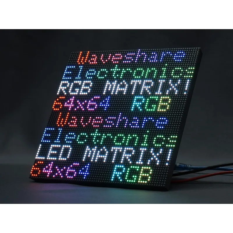 RGB Full-Color LED Matrix Panel 64��64 Pixels Display 3mm Pitch 4096 RGB LEDS Adjustable Brightness for Raspberry Ard