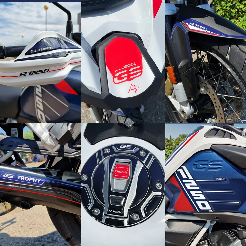 R1250GS Trophy 2023 Motorcycle 3D Epoxy Resin Sticker Kit For BMW