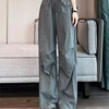 American Work Pants Women's Summer Thin Style New Quick Drying Casual Fashion Ice Silk Sunscreen Sports Pants 1