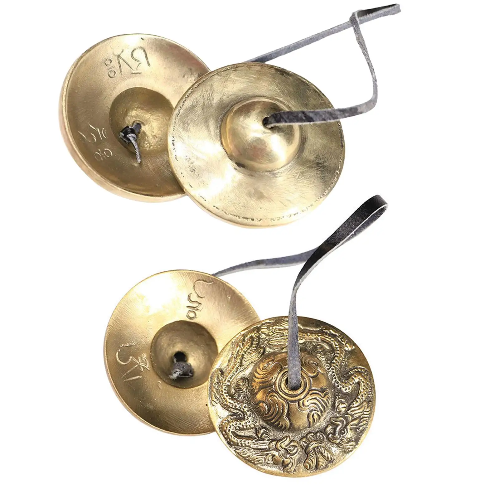 2.6in/6.5cm Handcrafted Tibetan Meditation Tingsha Cymbal Bell