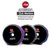 AUTOBRIGHT DA Machine 5" Wool Polishing Pad Car Washing Accessories Detailing Tray Clean Gadgets Auto Detailing For Car Polisher 1