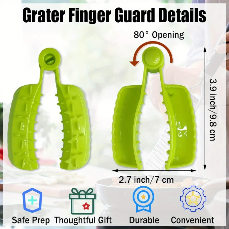 3-Pack Finger Guards for Cutting-Reusable Kitchen Protectors for Vegetables, Potato, Onion & Garlic, Anti-Cut Gloves