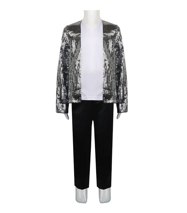 Costume de Cosplay Michael Jackson pour enfants et adultes, chapeau, gant, lunettes, Costume pou