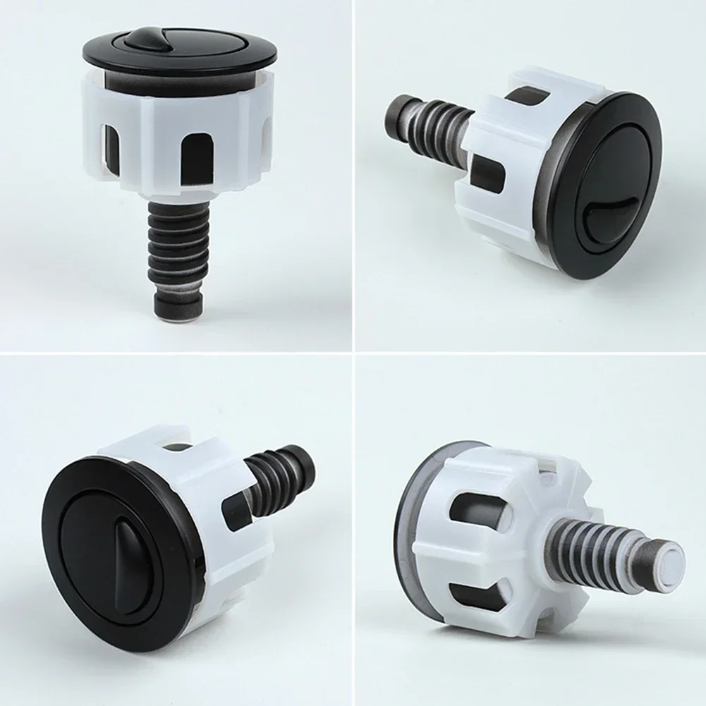 1pc 38-49mm Universal Toilet Push Button Dual Flush Chrome Cistern Tank Flush Toilet Seat Water Tank Valve Bathroom Accessories