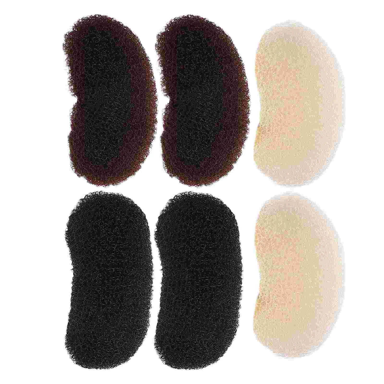 6 Pcs Hair Booster Bump Clips Pad Clamp Volume Increase Women Headdress Accessory Padding Bun