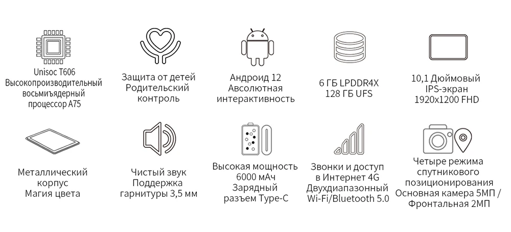 Unisoc t606. Cpu unisoc t606. сколько герц на teclast планшет m40 pro, беспроводная сеть 8г128гб.