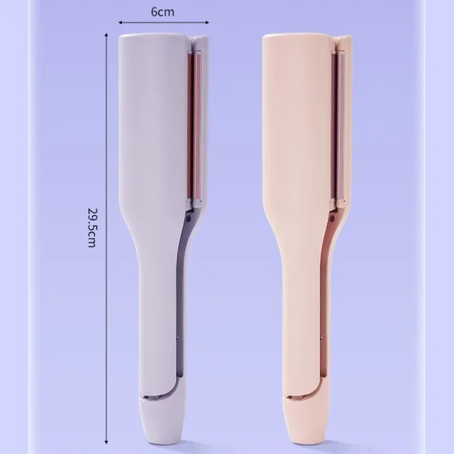 전기 웨이브 컬링 다리미로 매혹적인 컬과 우아함을 발산하는 파도 머리를 연출하세요!