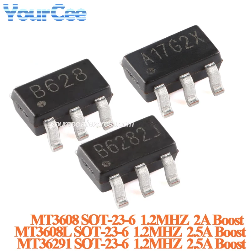 thumbnail image 2 of 10PCS MT3608 Boost Converter Modules - SOT23-6 Package For DIY Electronics Projects 2 of 11