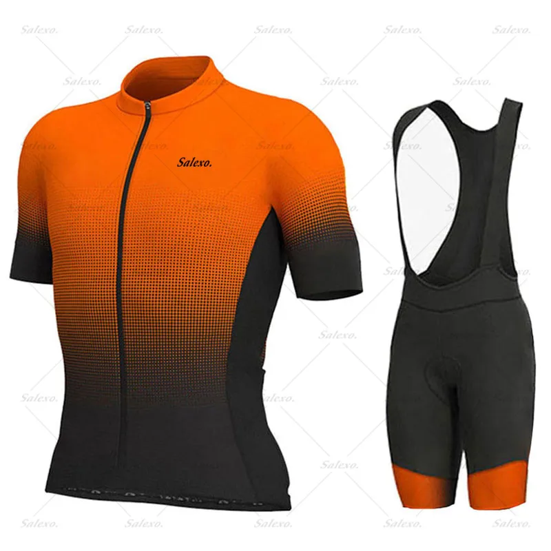Cycling Jersey Set Men's Summer Short Sleeve Cycling Clothing MTB Bike Suit Breathable Bike Clothes Cycling Jersey Sets