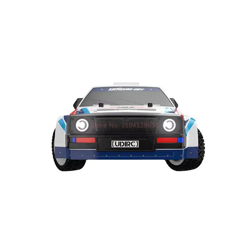 Ud1603 2.4g Four-Wheel Drive High-Speed Car Drifting Car 1:16 Angel Eye Headlights Flat Running High-Speed Remote Control Car 4