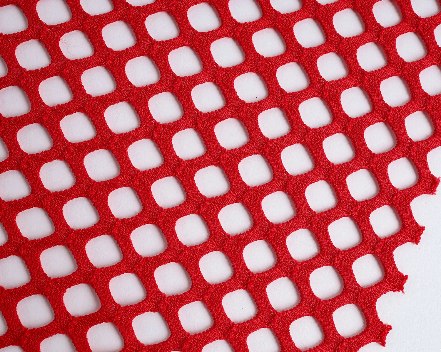 Dia.1cm Diamond Holes Mesh Polyester Fishnet Fabric Small Stretch 165cm wide - sold by the yard (91cm long)