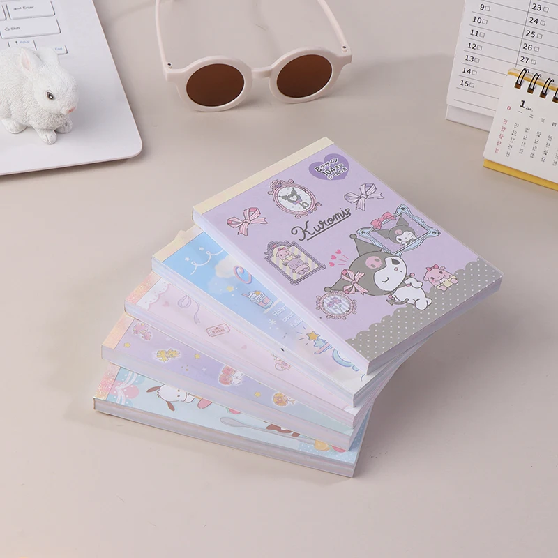 

Kuromi Pachacco Notepad Student Cartoon Color Pages Girly Heart Portable Guestbook Kawaii Stationery Gift