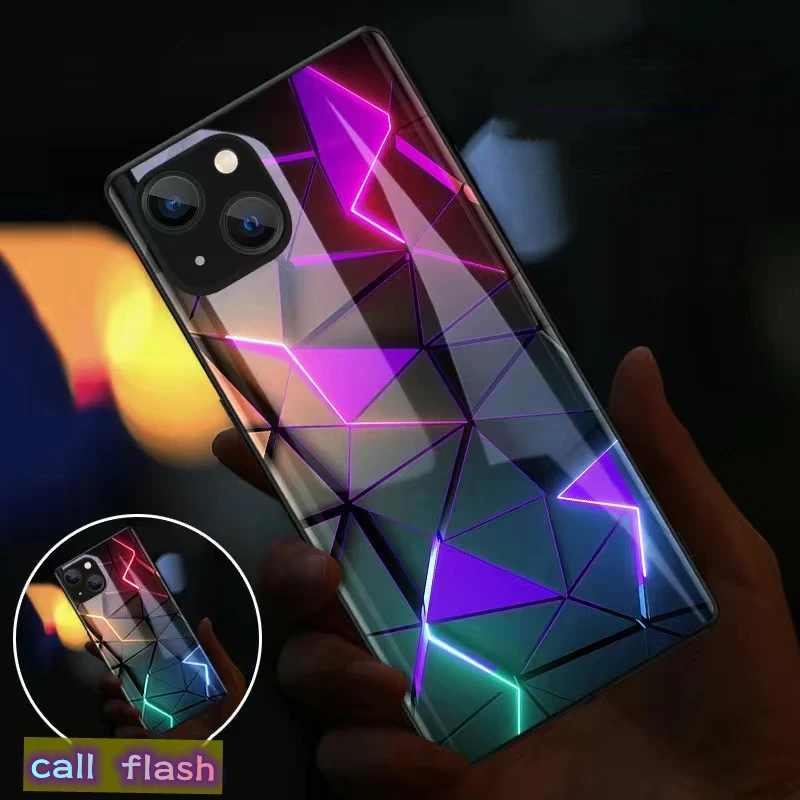 Luxury Circuit LED Light-Up Flash Phone Case with Smart Control