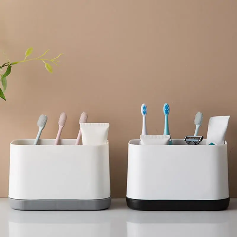 

Toothbrush Toothpaste Holder Case Shaving Makeup Brush Electric Toothbrush Holder Organizer Stand Family Bathroom Accessories