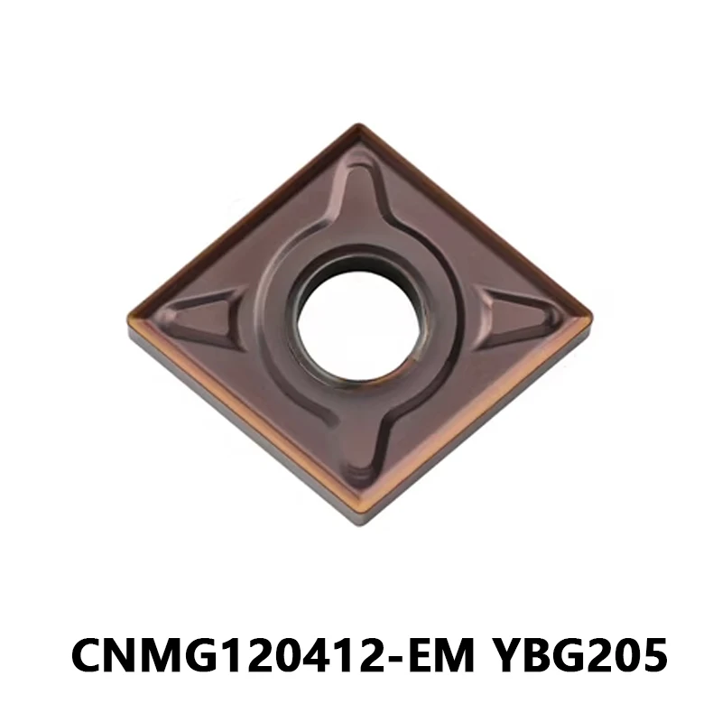 

CNMG Токарные Вставки CNMG120412-EM YBG205 для нержавеющей стали токарный станок с ЧПУ токарная резка механические инструменты для цеха CNMG 120412