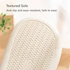 Couples Home Cotton Linen Slippers Women Indoor Bedroom Soft Slides Comfortable Men House Shoes Non-slip Breathable Flats 3