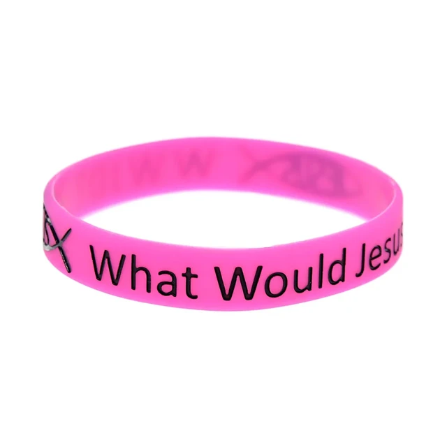 2/5PCS WWJD What Would Jesus Do Wristband Silicone Men Women Bracelet  Unisex | eBay