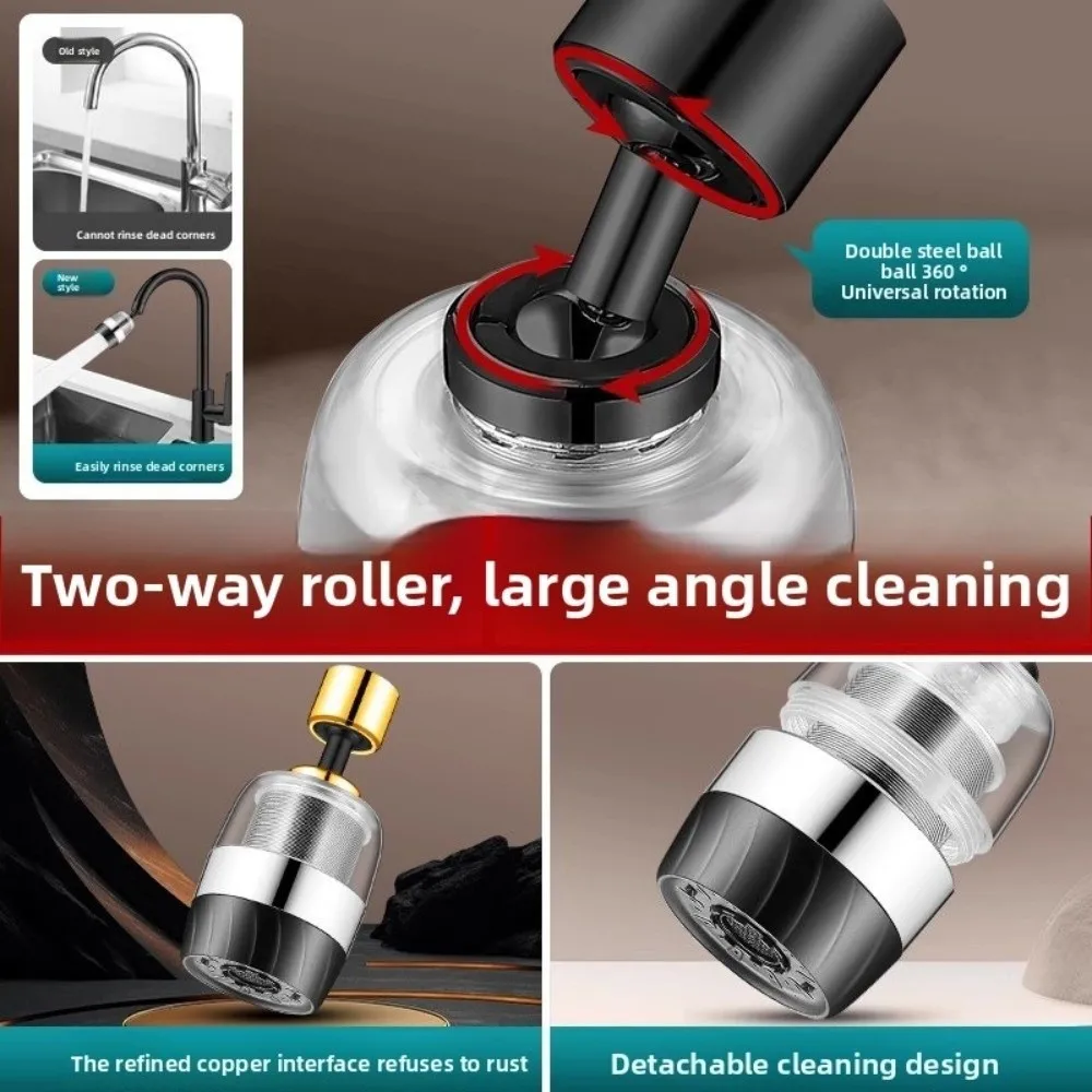 Stainless Steel Kitchen Faucet Extender with Double Layer Filtration
