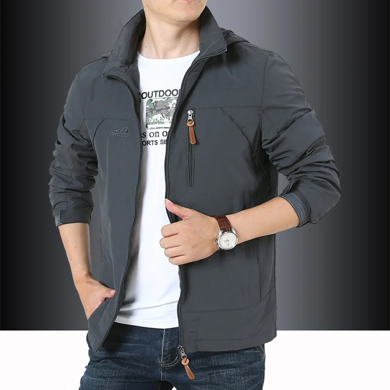 Military Coat Men Aesthetic Jackets Streetwear Clothes for Teenagers Men's Winter Coats Icon Spring Windbreaker Sweatshirt Man