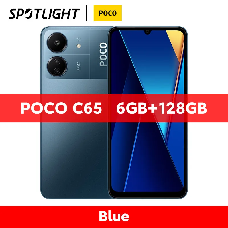 Xiaomi-Smartphone POCO C65 versión Global, NFC, Helio G85, Luz Azul baja,  pantalla LCD IPS de 6,74 pulgadas, frecuencia de actualización de 90HZ,  carga de 18W - AliExpress