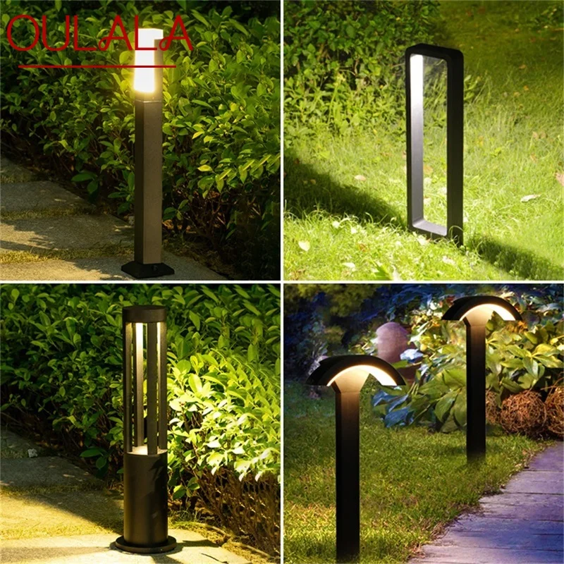 SAMAN Outdoor Lawn Lamp Contemporary LED Waterproof Patio Garden Light For Home Porch Villa