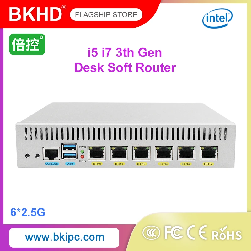 Bkhd Intel Core 11Th Gen Cpu I5 1135 G7 I7 1165 G7 Lake Processor 6 Lan 2500M 2.5G Mini Pc Pfsense Vpn Firewall Ubuntu Linux