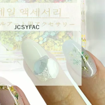 Decorazioni fai da te per nail art in stile giapponese, fiori secchi in gel per nail art, gioielli, ciondoli, decorazioni per saloni di bellezza.