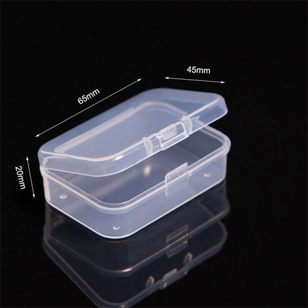 Plastic Doos Organizer Opslag Rechthoekige Doos Mini Transparante Kleine Dozen Verpakking Opbergdoos Stofdichte Duurzame Sieraden Cas