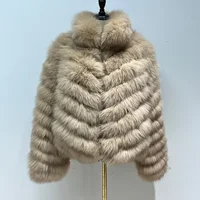 New Design Women Real Fox Fur Coats Winter Thick Warm Reversible Coat Double Side Jacket Natural Fur Jackets 1