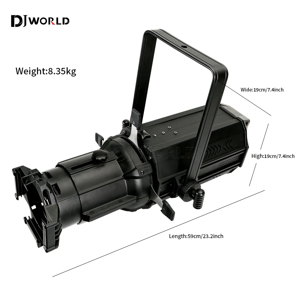 LED 250W Profile Leko Spotlight RGBW 4in1 Manual Cutting Stage Lighting Theater Wedding Catwalk Stage Professional DJ Equipment 3