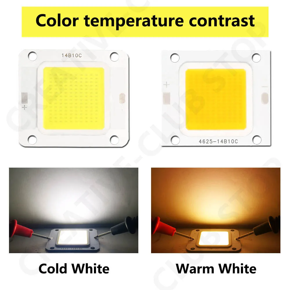 Kaufe COB-LED-Lampenchip, 10 W, 20 W, 30 W, 50 W, 100 W, LED-COB-Birne, 12  V, 32 V, kalt-/warmweiß, Strahler, Flutlicht