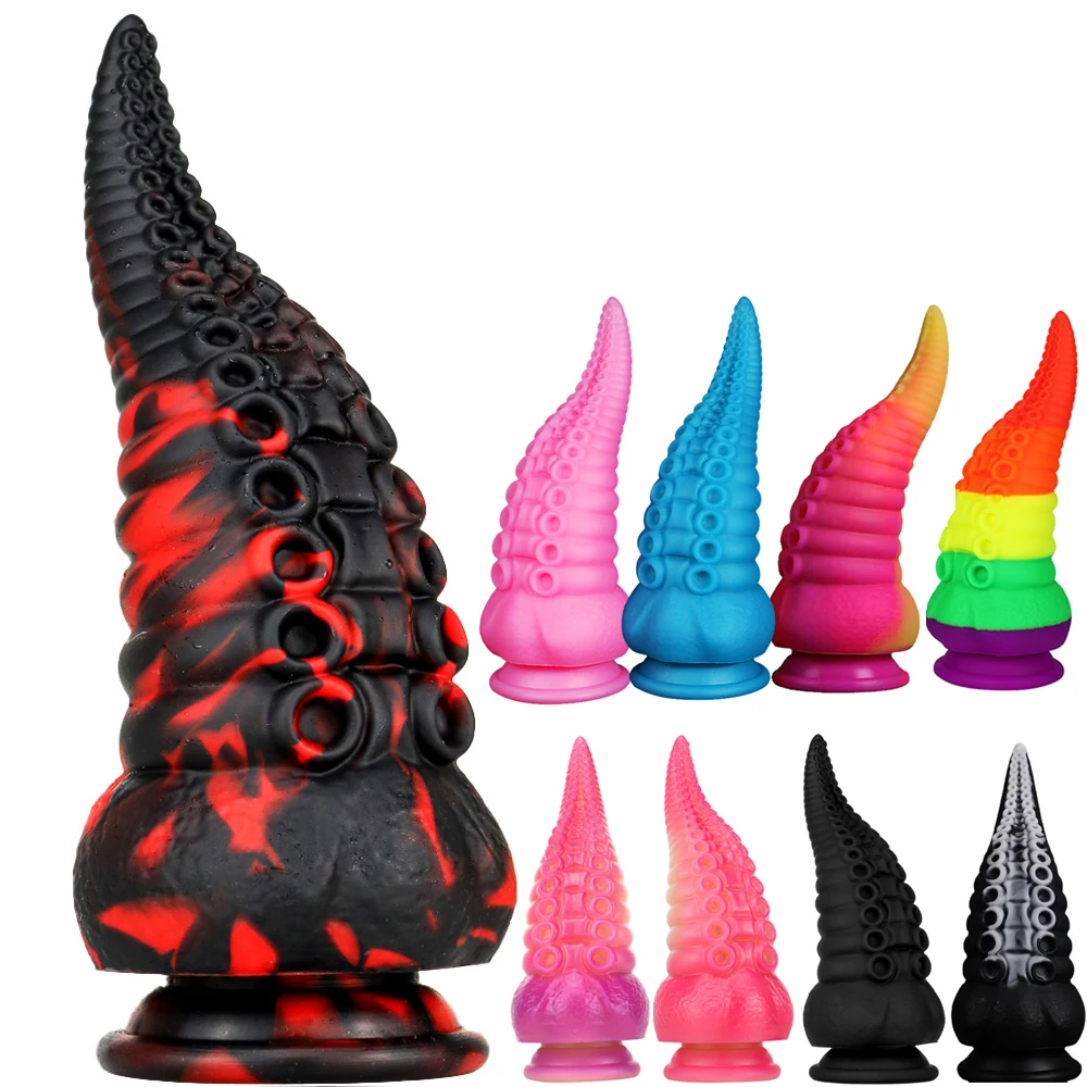 

Huge Silicone Octopus Anal Sex Toys Butt Animal Plug Tentacle Fantasy Dildo Masturbate For Women Men Orgasm Anus Beads Dilator