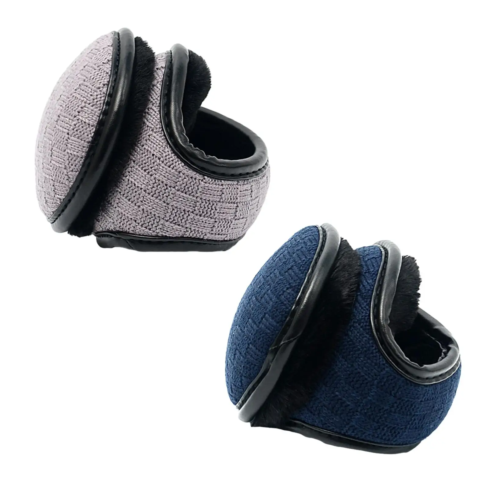 Winter Ear Warmers Fleece Soft Folded Earmuffs for Men Women Warm Ear Muffs