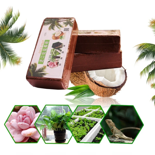 Sótartalmú Kókuszkorpa Kókuszdió Talaj Virágok És Zöldségek Termesztéséhez Mátrix Univerzális Tápanyag -Talaj A -Téglák