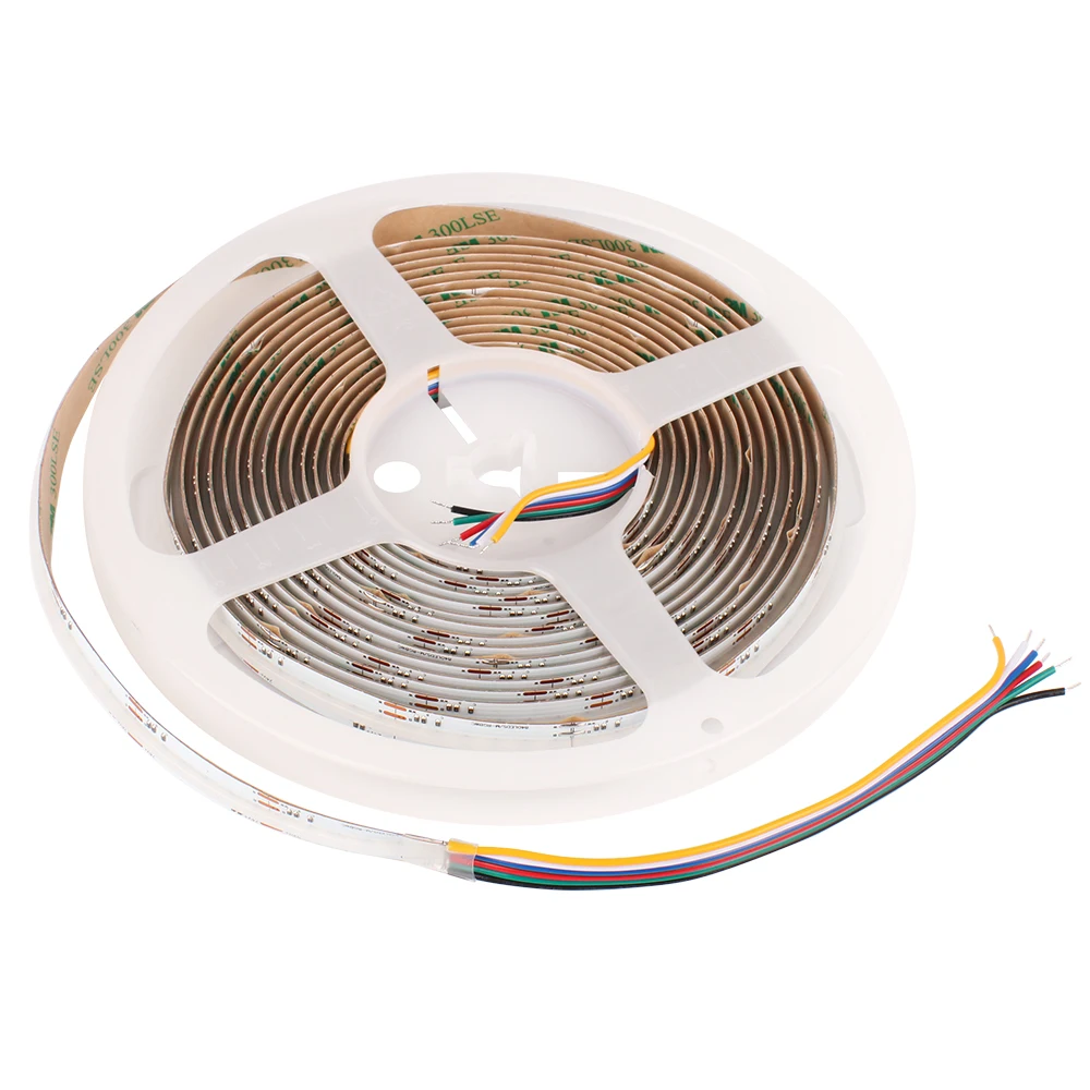 RGB+CCT COB LED 스트립 DC 24V RGBW 리니어 라이트 바 테이프 (홈데코용) RGBCW 타펠 라이트