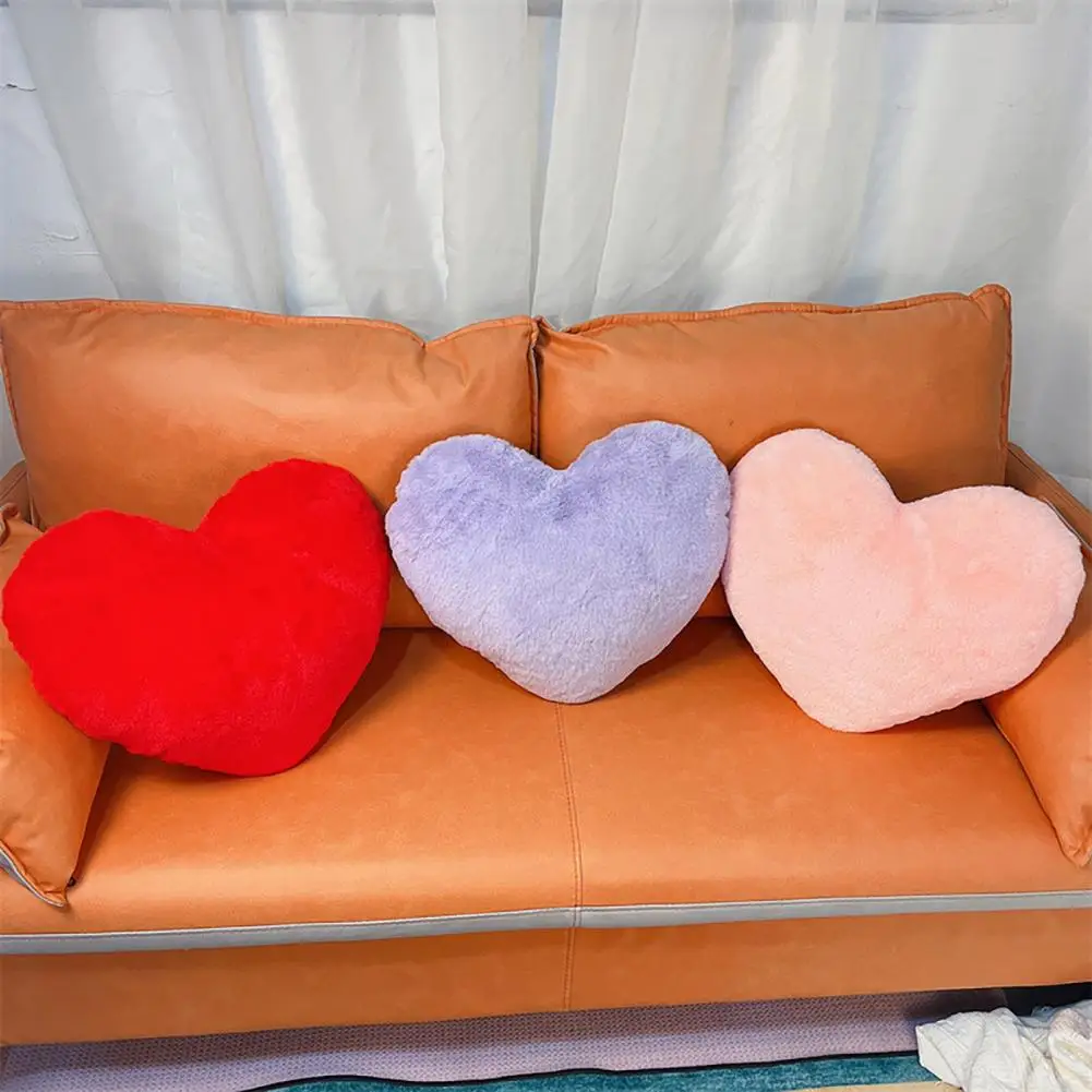 

Heart-shaped Throw Pillow Adorable Heart Shaped Plush Pillow for Home Bedroom Decoration Christmas Room Decor Love for Women