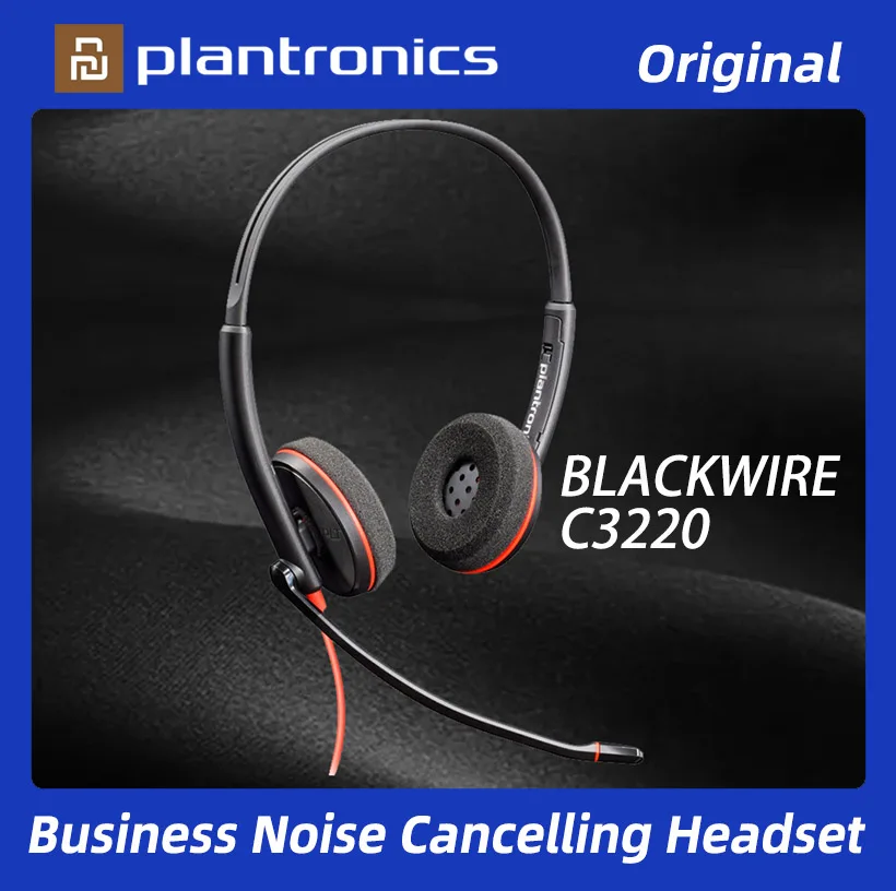 POLY-Plantronics-C3220-Office-Headset-Noise-cancelling-Headset-USB-High ...