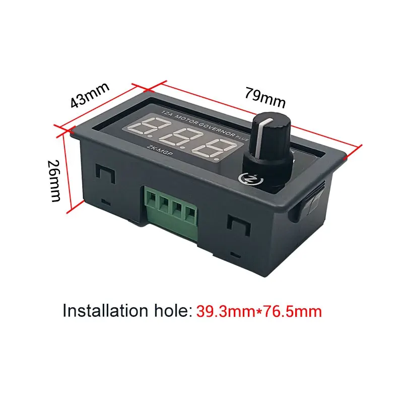 Mini Brush Motor Driver 5v 12v 24v 12A PWM DC Motor Speed Controller Start Stop Speed Soft Start Regulator For Brushed