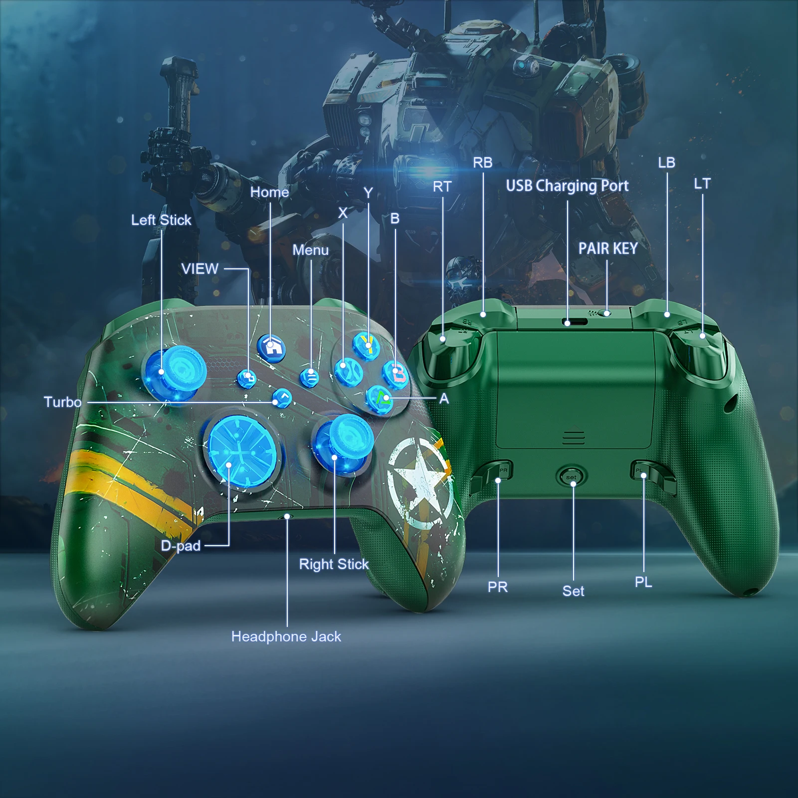  īŰ ũ  е, Xbox One/Series S/X  Ʈѷ, IOS/ȵ̵ ÷ ̽ƽ, LED  ܼ