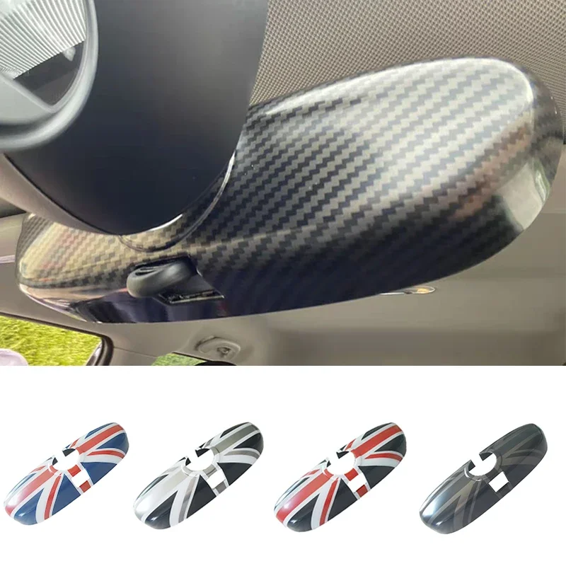Car Interior Rear View Mirror Cover For MINI One Cooper S JCW R50 R52 R53 R55 R56 R57 R60 F54 F55 F56 F57 F60 Auto Accessories 5