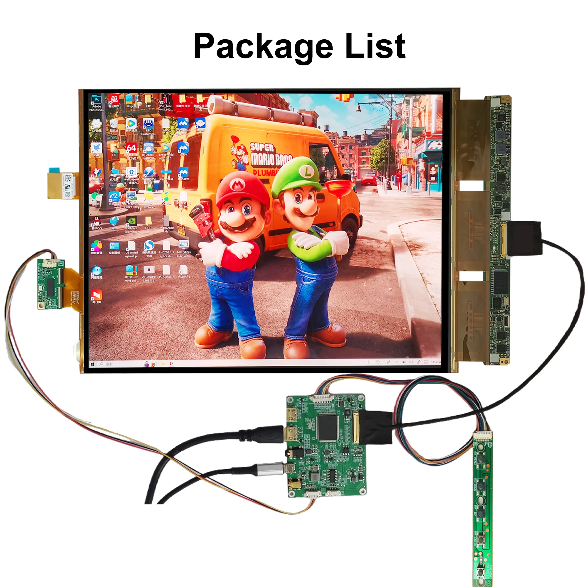 Wisecoo θ  ִ AMOLED ġ ÷ú ũ, OLED  ÷, 60Hz Ʈѷ  , 13.3 ġ, 2K 2048x1536