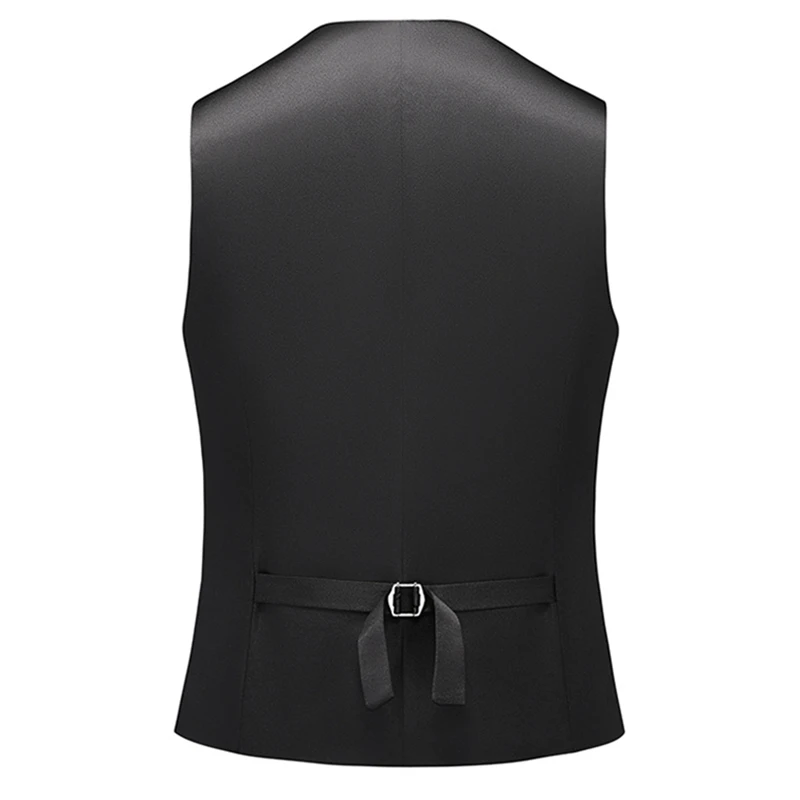 VAGUELETTE Embroidered Floral Pattern Vest For Men Suit Jacket Wedding Party Stage Elegant Wear For Men Top