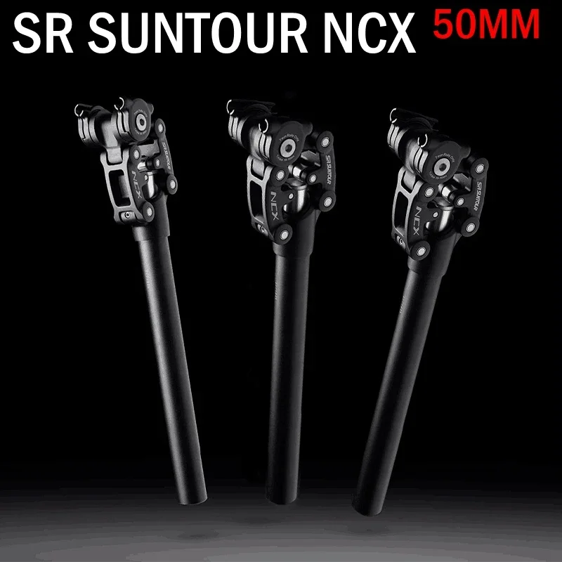 Sr Suntour Ncx Bicicletta Smorzamento Sospensione Reggisella Mountain Bike 50Mm Viaggio 27.2/28.6/30.0/30.4/30.9/31.6/33.9*350Mm Tubo Del Sedile