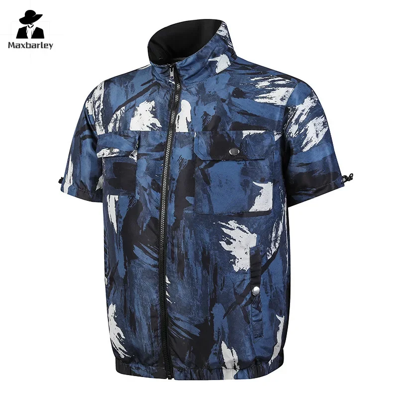 12V NEW Fan Vest Women Men's Ice Vest Hiking  USB Charging Air Conditioning Clothes Cooling Vest High Temperature Work Fishing